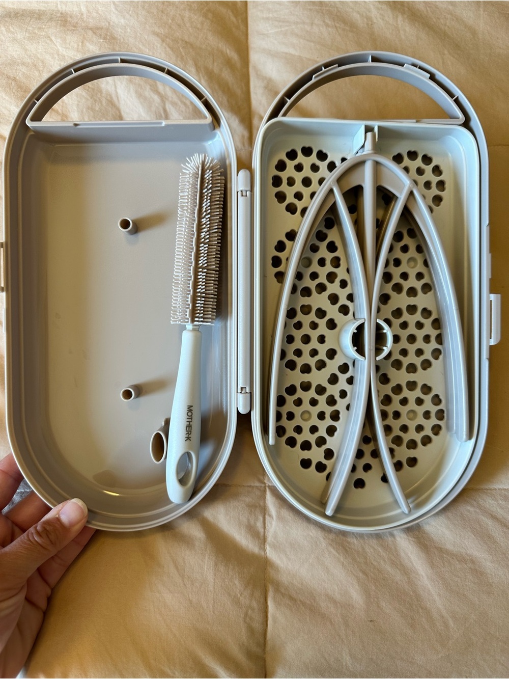 MOTHER-K Travel Baby Bottle Drying Rack Set